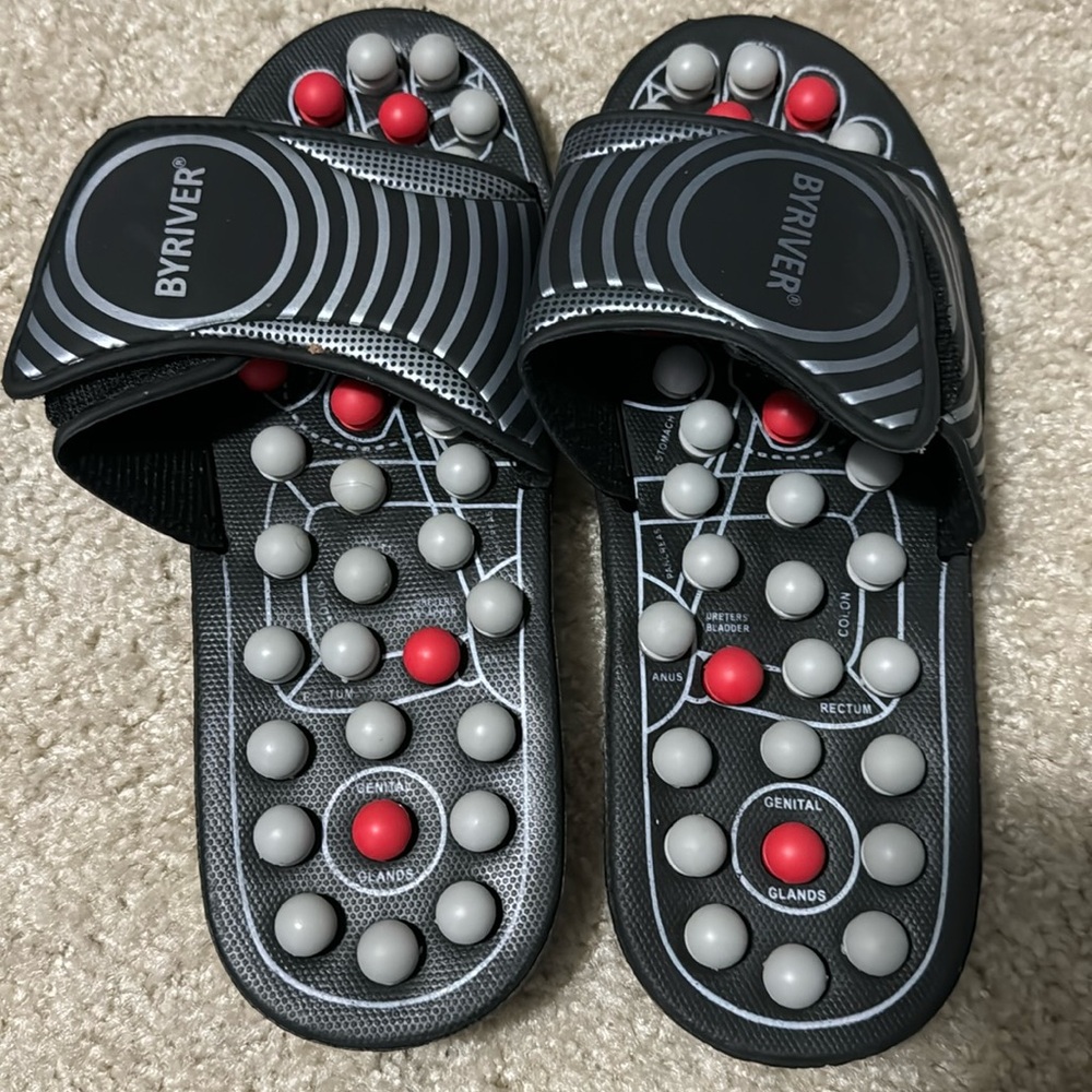 Women’s Byriver size 10-12 reflexology slip ons
